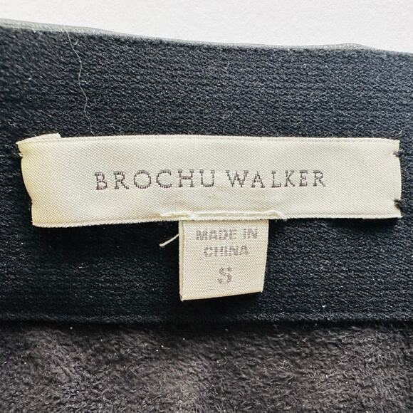 Brochu Walker The Drew Skirt Faux Leather Black Size Small Knee Length Pencil - Picture 3 of 8